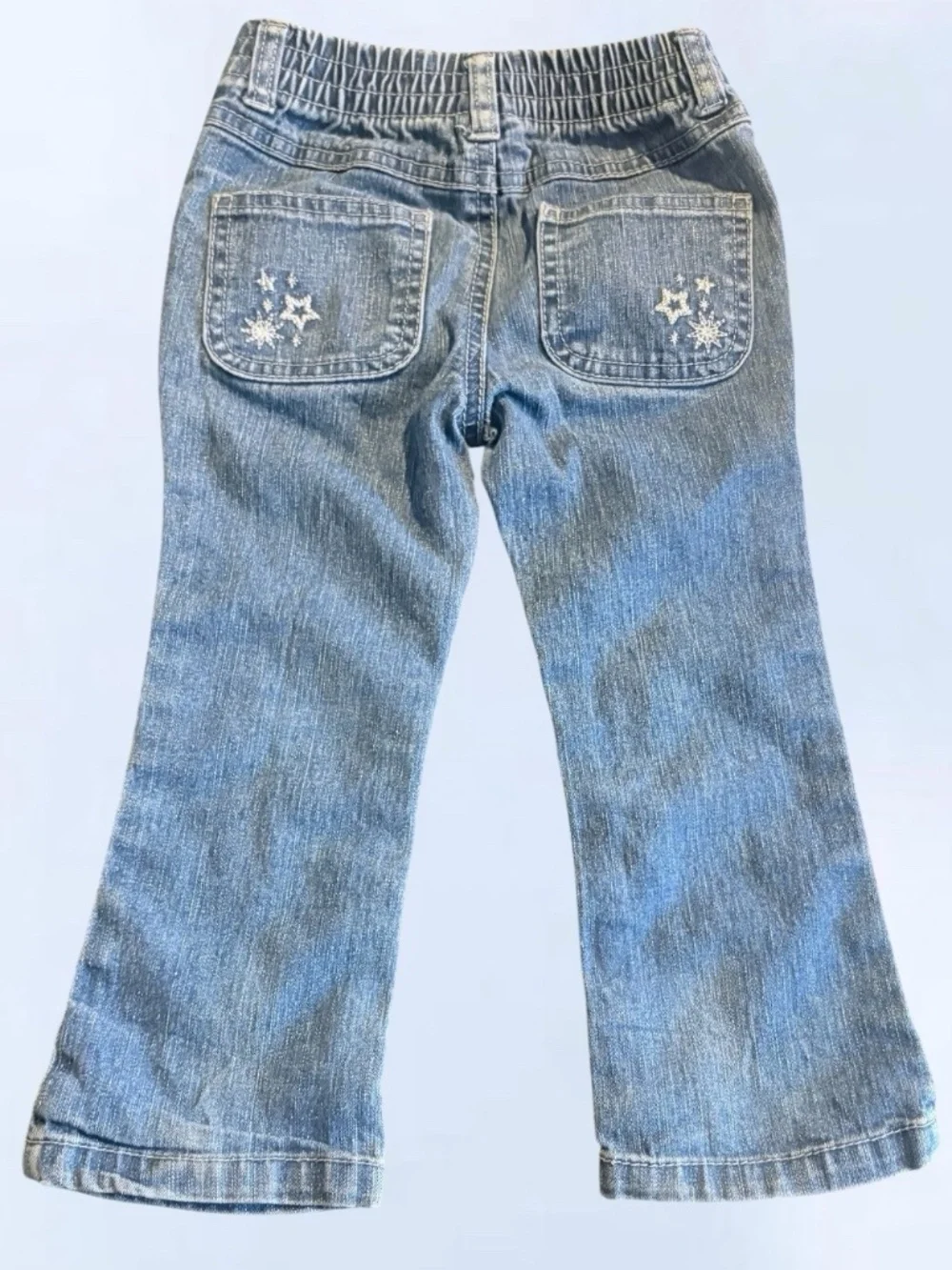 Vintage Healthtex Star Embroidered Flare Jeans 24M Y2K Denim Medium Wash Girls